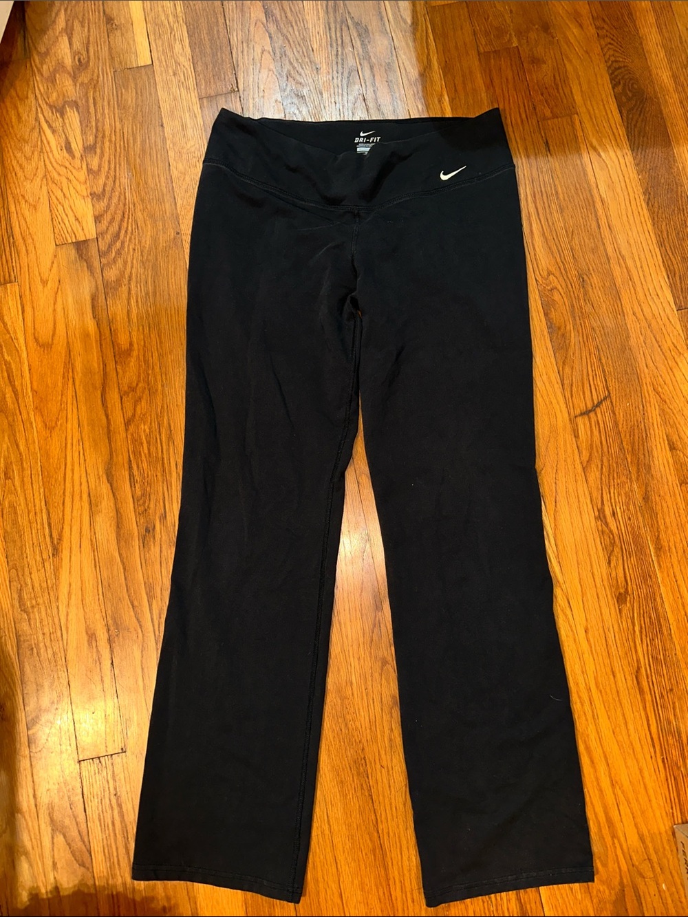 Nike Black womens Dri-FIT Sweatpants with Small Swoosh